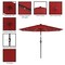 Pure Garden Patio Umbrella with Solar Lights, Red 50-LG1174 - alternate 3
